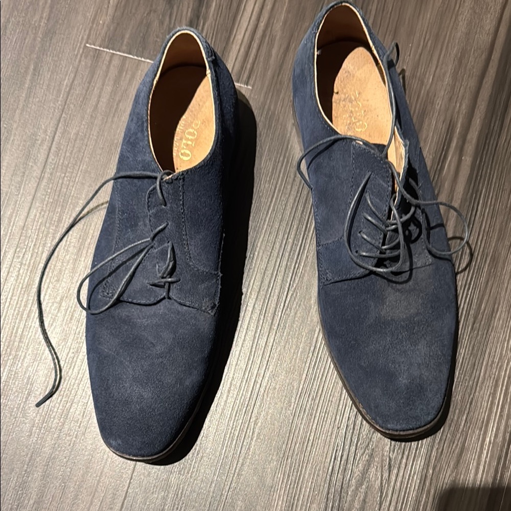 Ralph Lauren Men's Navy Suede Shoes